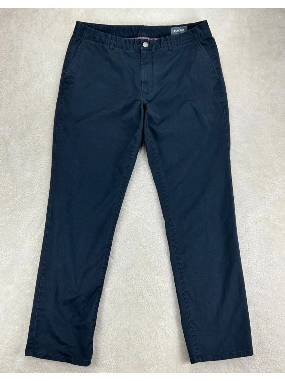 Bonobos Chino Pants Mens 35x32 Black Athletic Fit Straight Leg Stretch Mid Rise